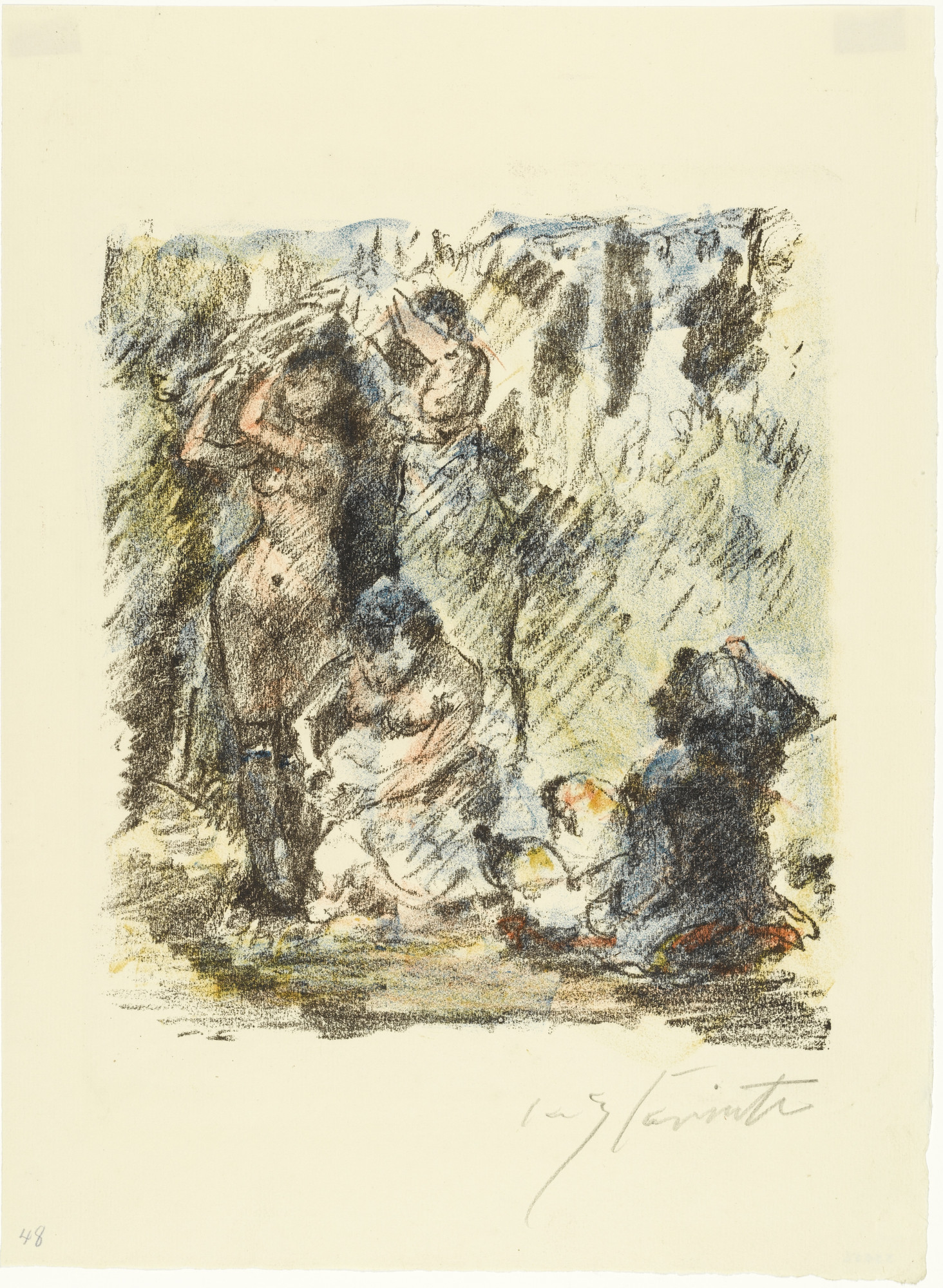 Lovis Corinth. Aline Adorned as Queen Again from The Queen of Golconda
