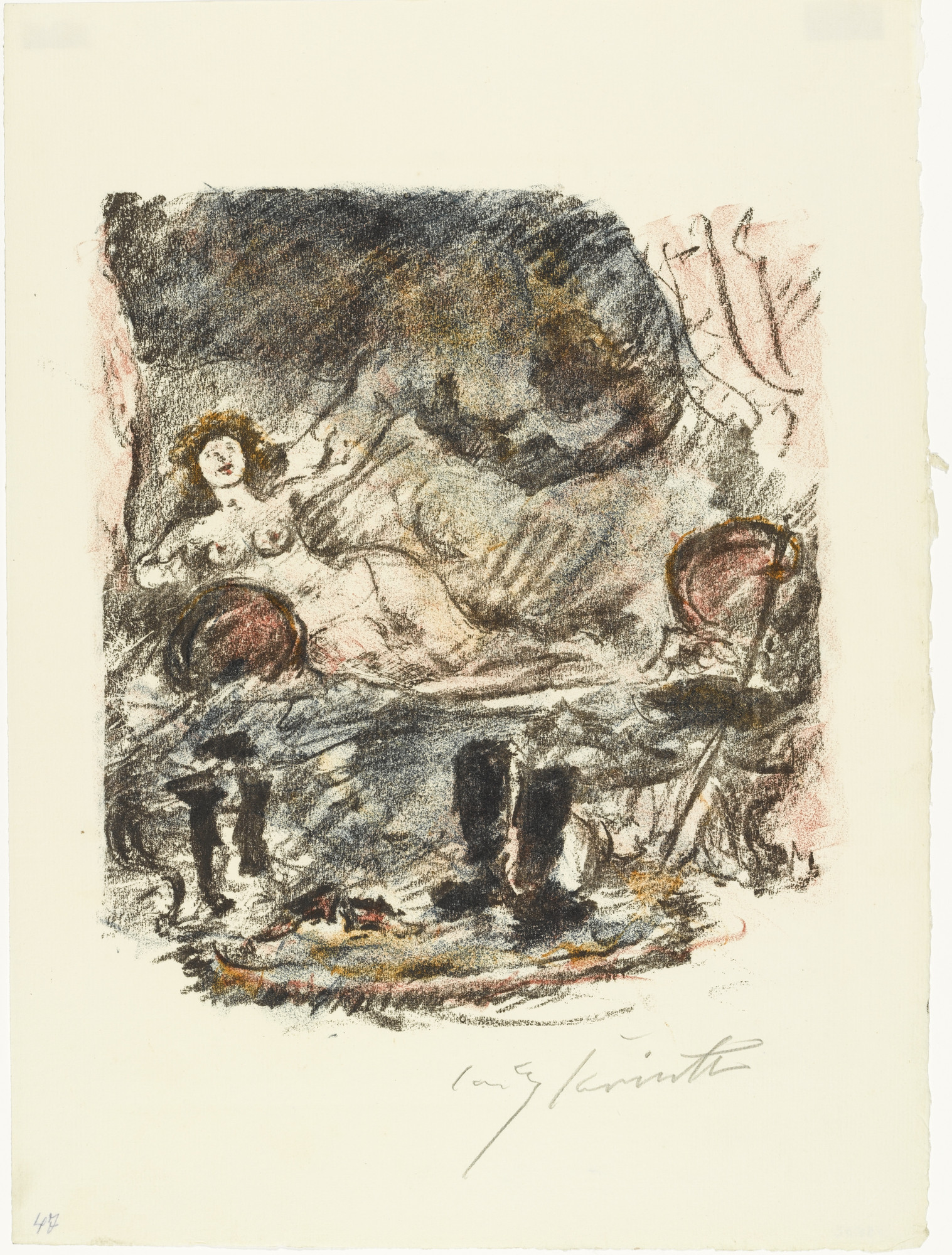 Lovis Corinth. Reunion with Aline, Now a Countess from The Queen of Golconda