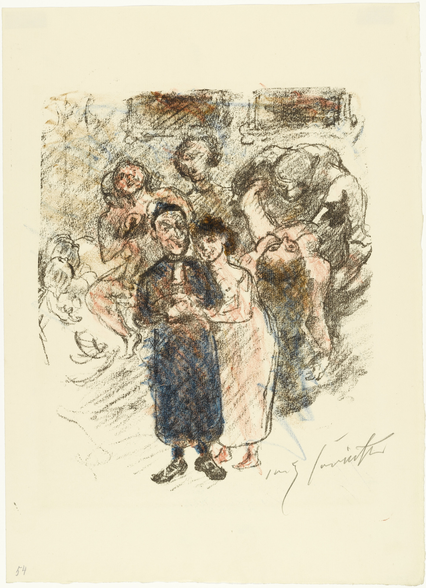 Lovis Corinth. Aline and the Minister from The Queen of Golconda