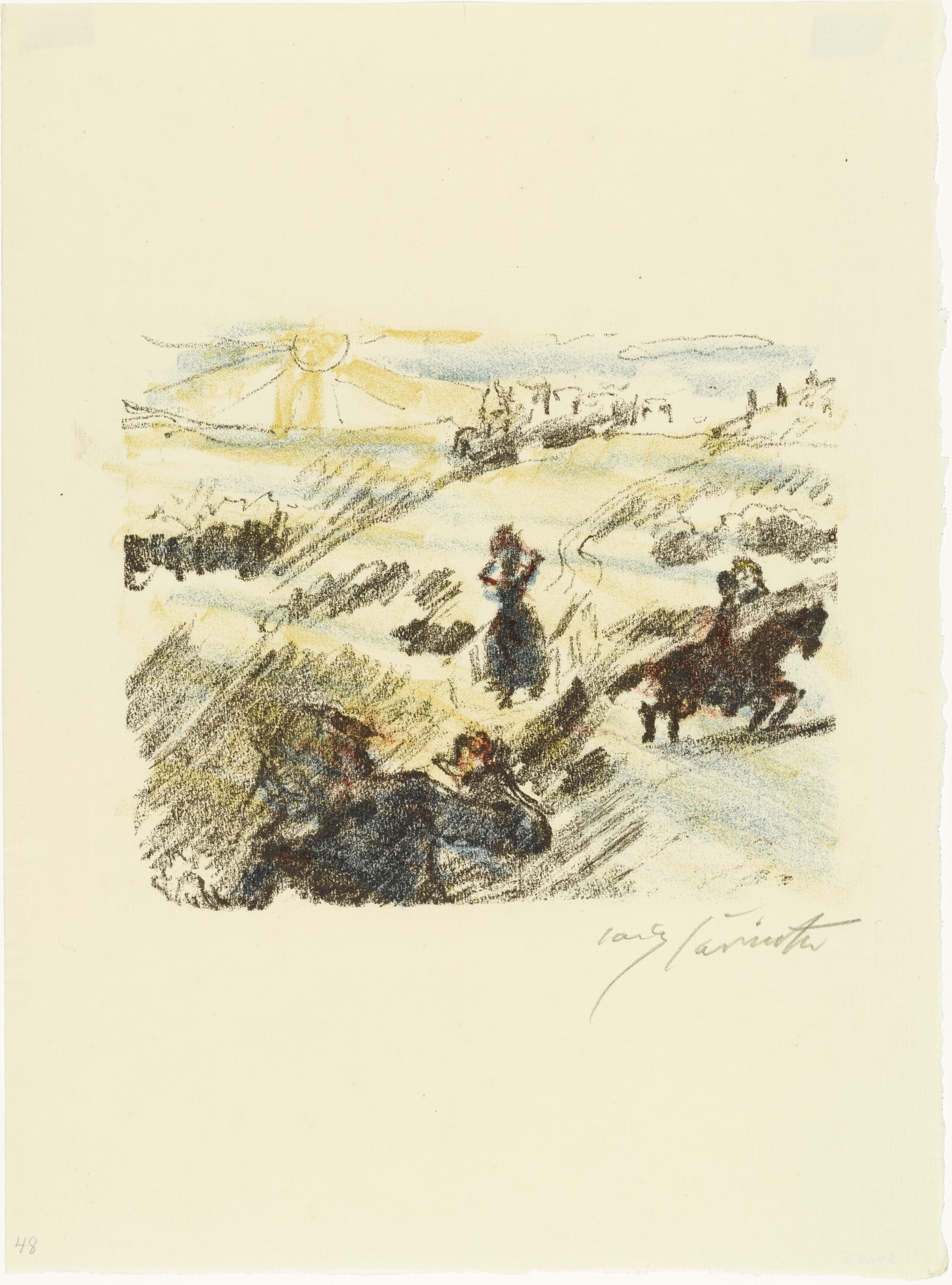 Lovis Corinth. Reliving the Experience of Their Youth from The Queen of Golconda