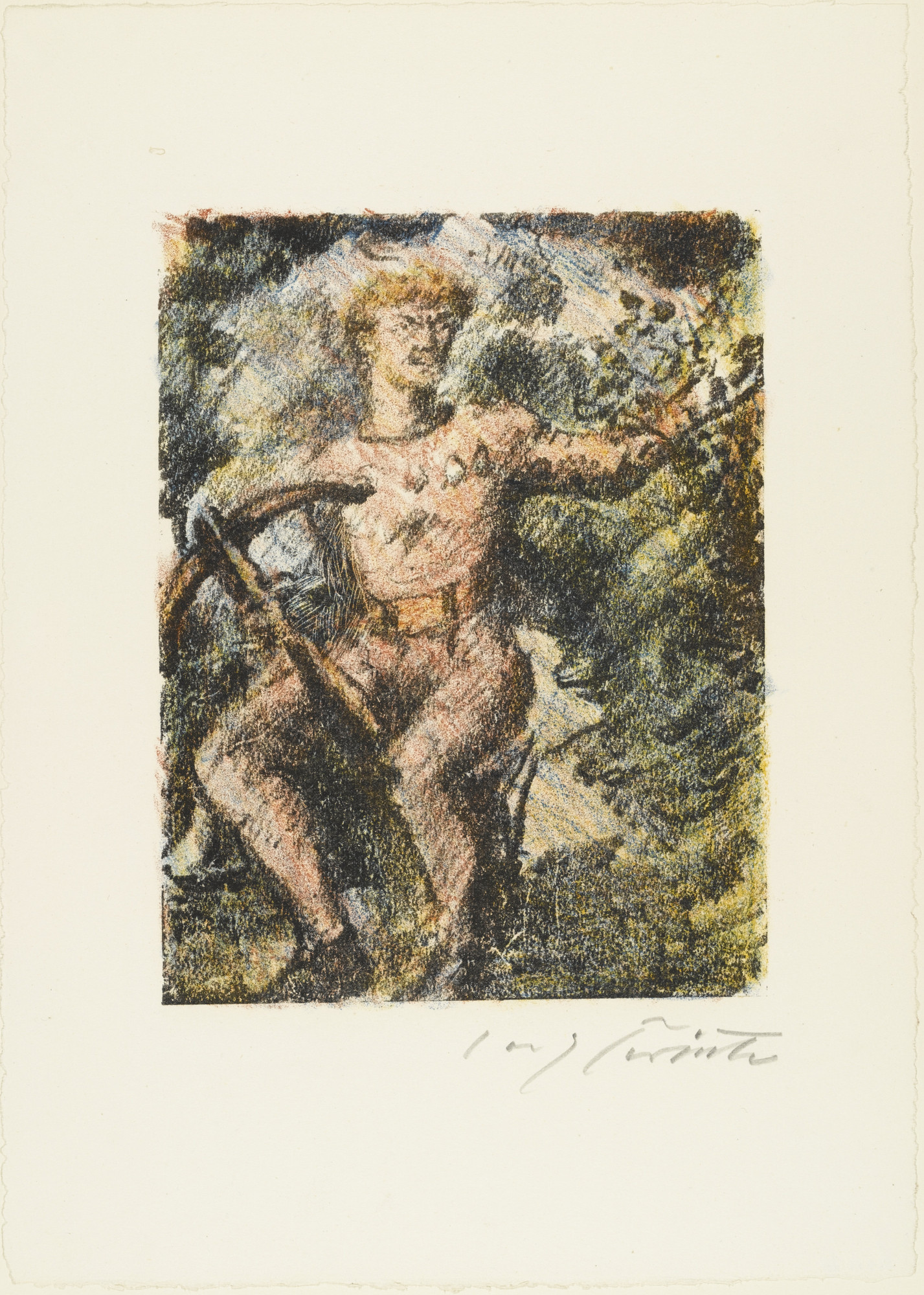 Lovis Corinth. "Through this Narrow Pass He Must Come" from William Tell