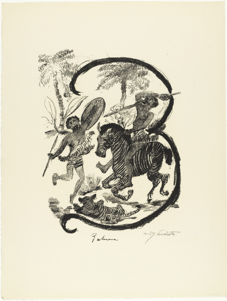 Letter Z (Buchstabe Z) from the illustrated book in portfolio form The ABCs (Das ABC)