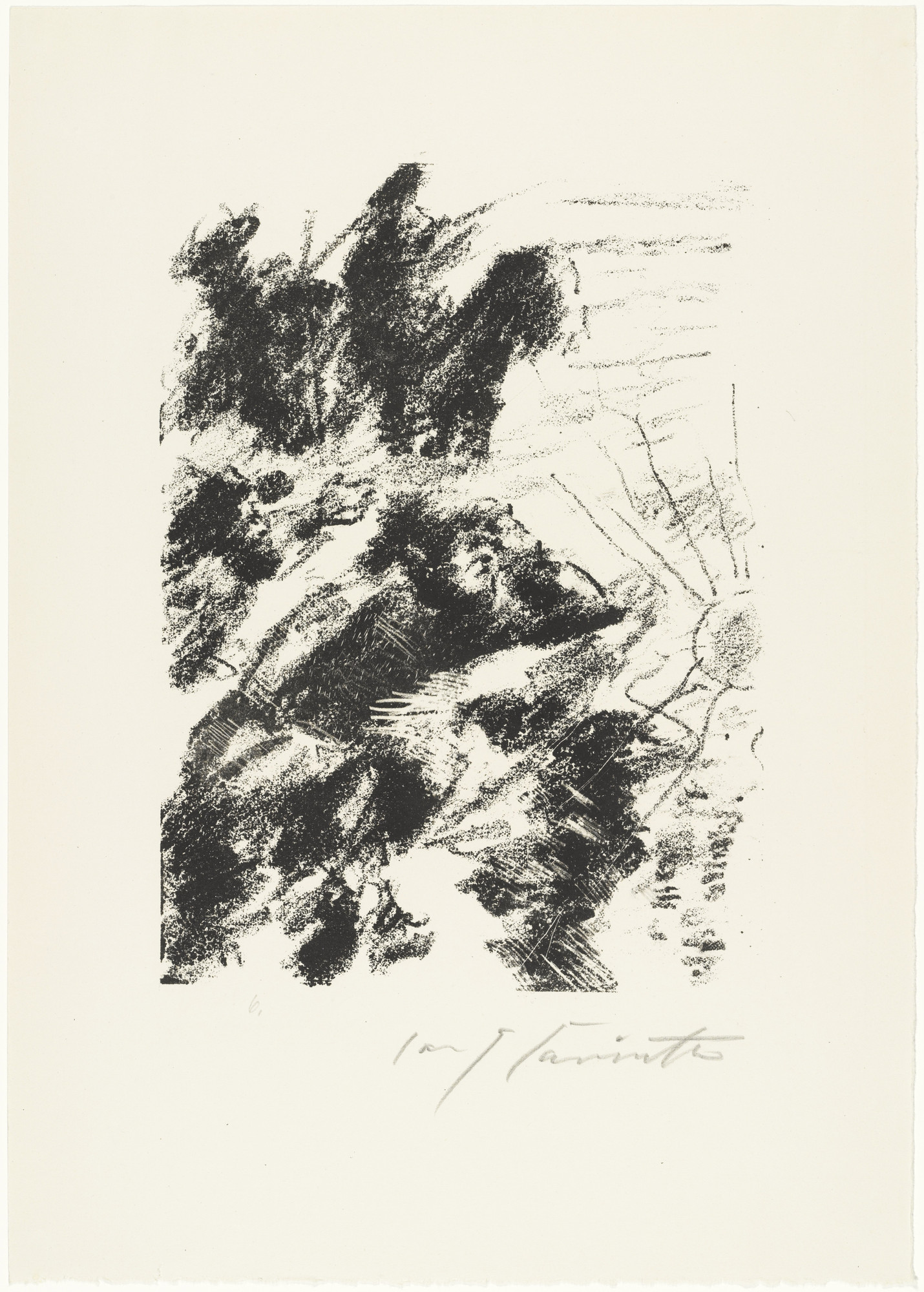 Lovis Corinth. Heading for Act 2 from The Robbers (Die Räuber)