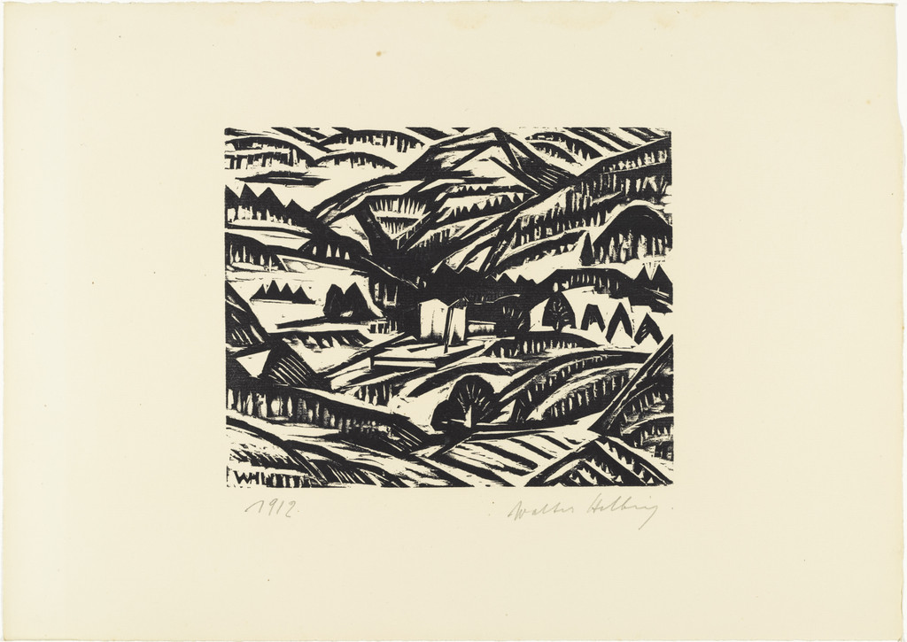 Landscape (Landschaft) from 16 Woodcuts (16 Holzschnitte)