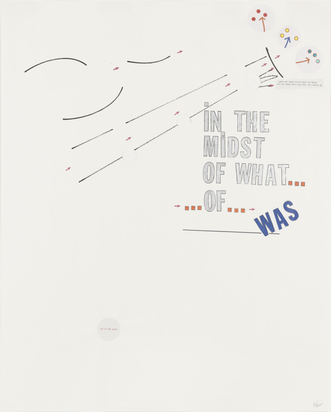 Lawrence Weiner. Blue Moon #1. 2001