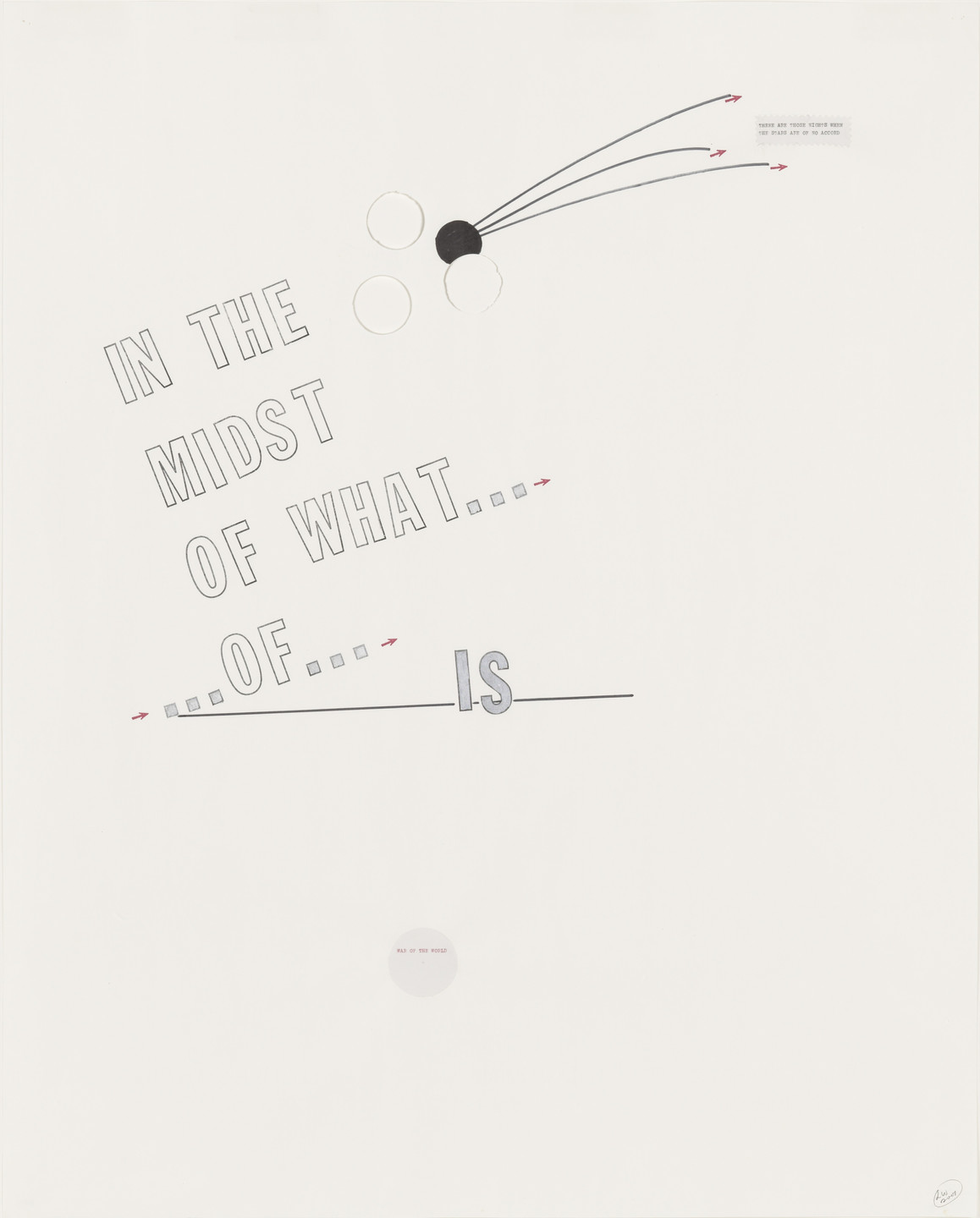 Lawrence Weiner. Blue Moon #2. 2001