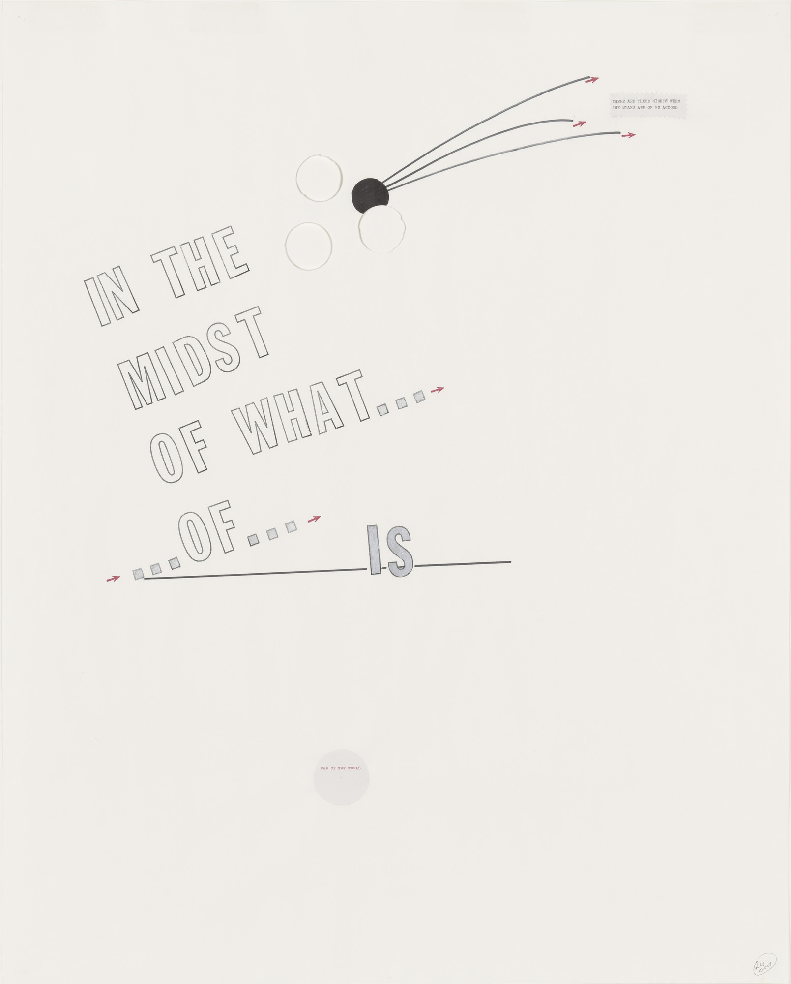 Lawrence Weiner. Blue Moon #2