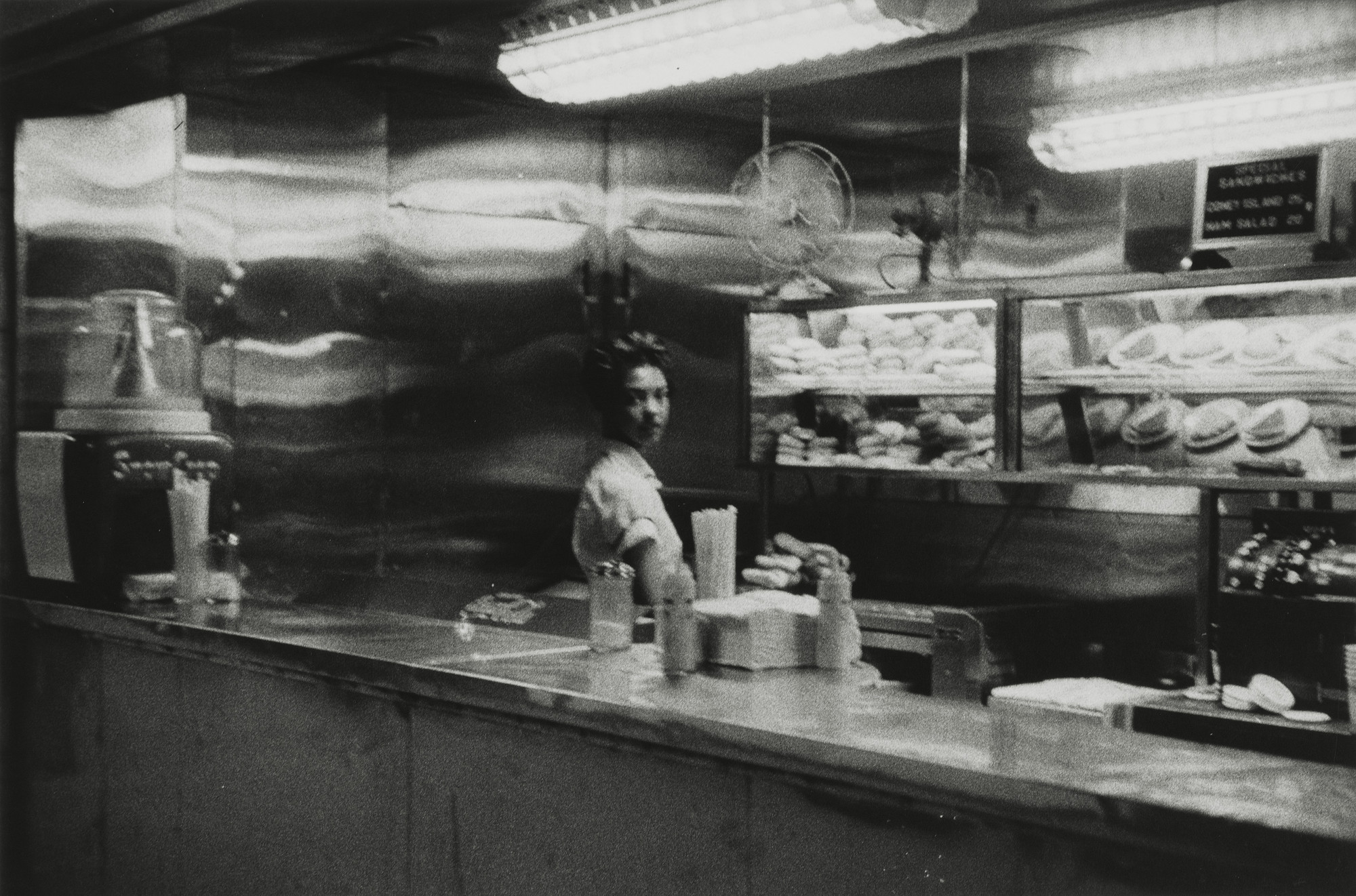 Robert Frank. Coffee Shop, Railway Station--Indianapolis