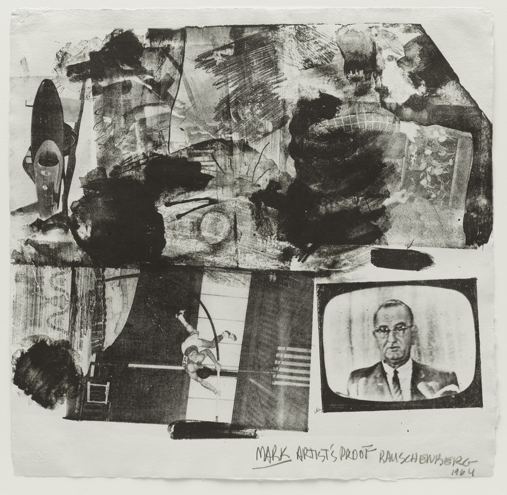 Mark, supplementary plate for the deluxe edition of the illustrated book, Rauschenberg: XXXIV Drawings for Dante's Inferno