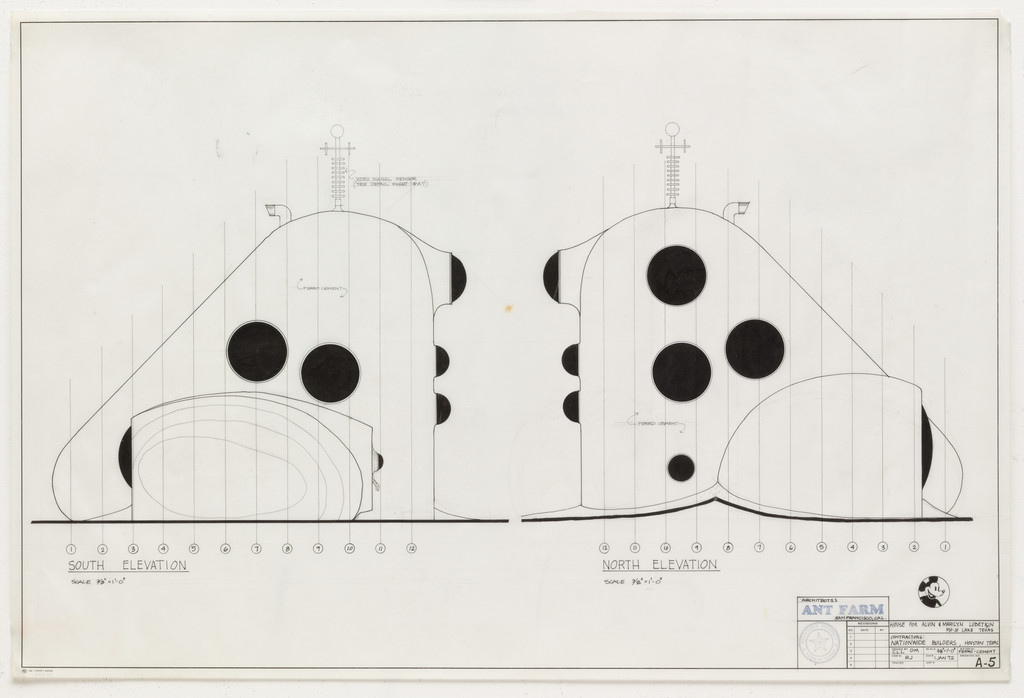 House of the Century (Alvin and Marilyn Lubetkin House), Mojo Lake, TX (South and North Elevations)