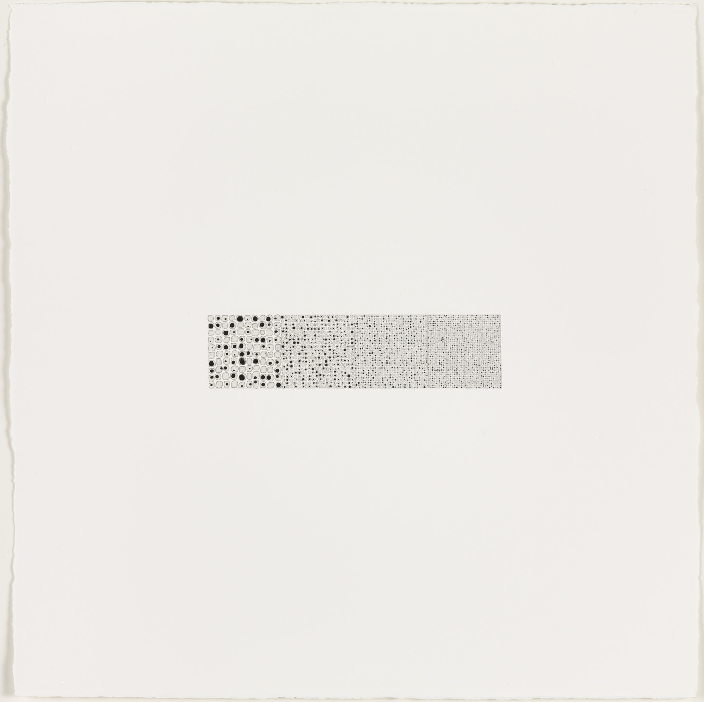Teo González. Drawing #143 (3,000 Black on White 10 and direct 10 Gauge 1.5-2-3-6 mm). (2002)