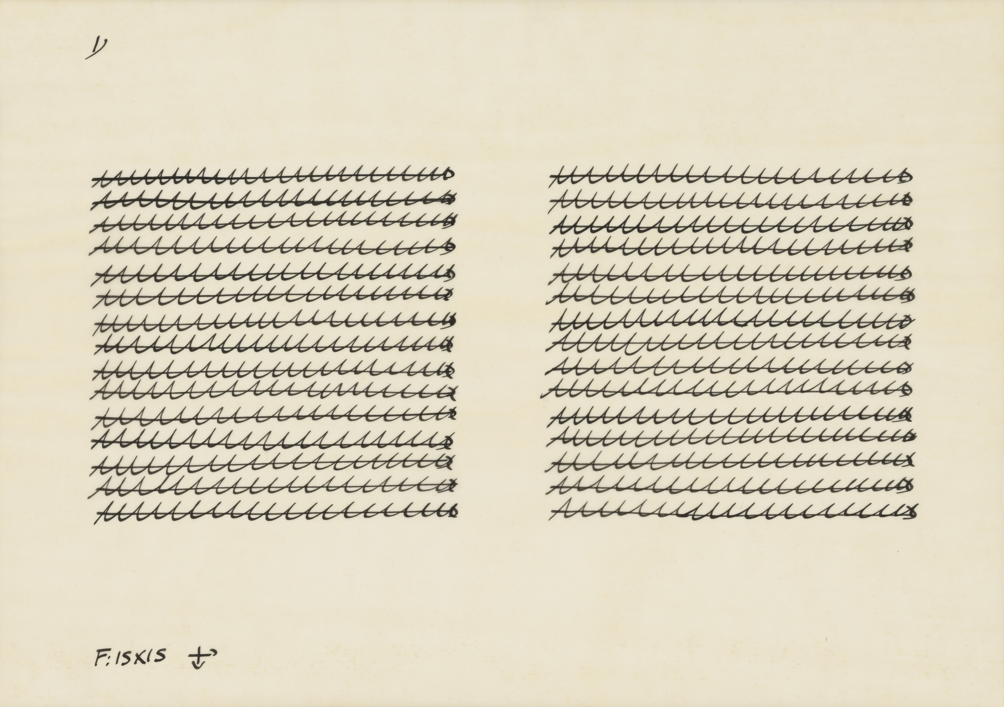 Hanne Darboven. Untitled. c. 1972