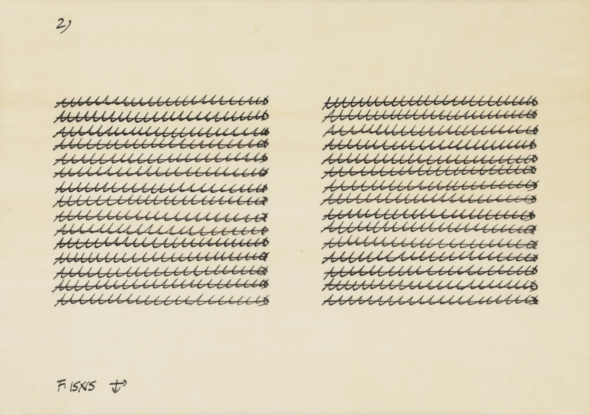 Hanne Darboven. Untitled. c. 1972