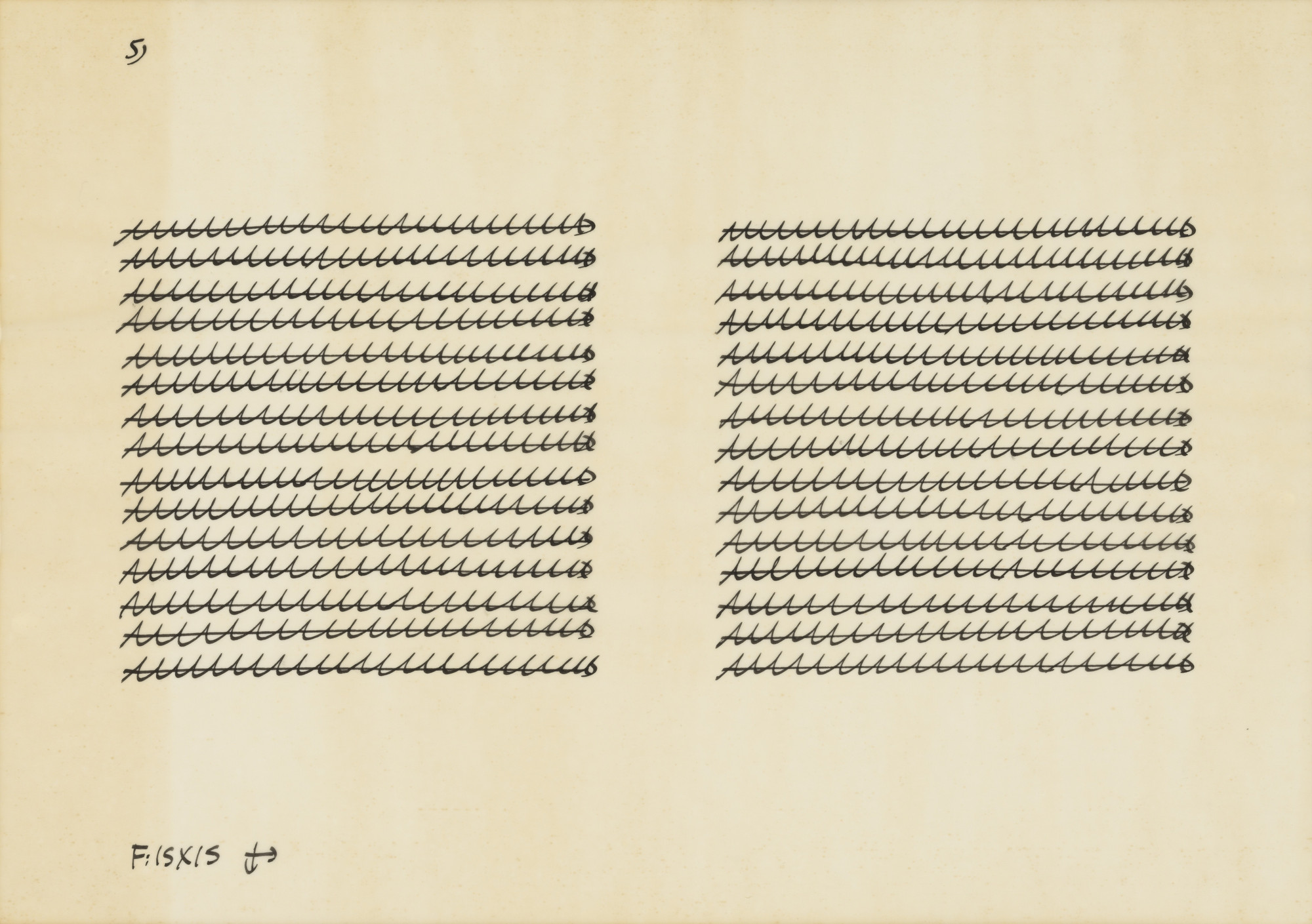 Hanne Darboven. Untitled. c. 1972