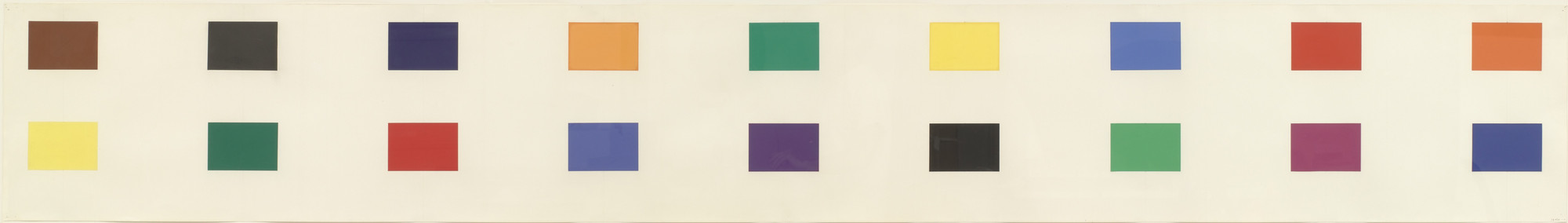 Ellsworth Kelly. Study for Painting in Eighteen Panels. 1978