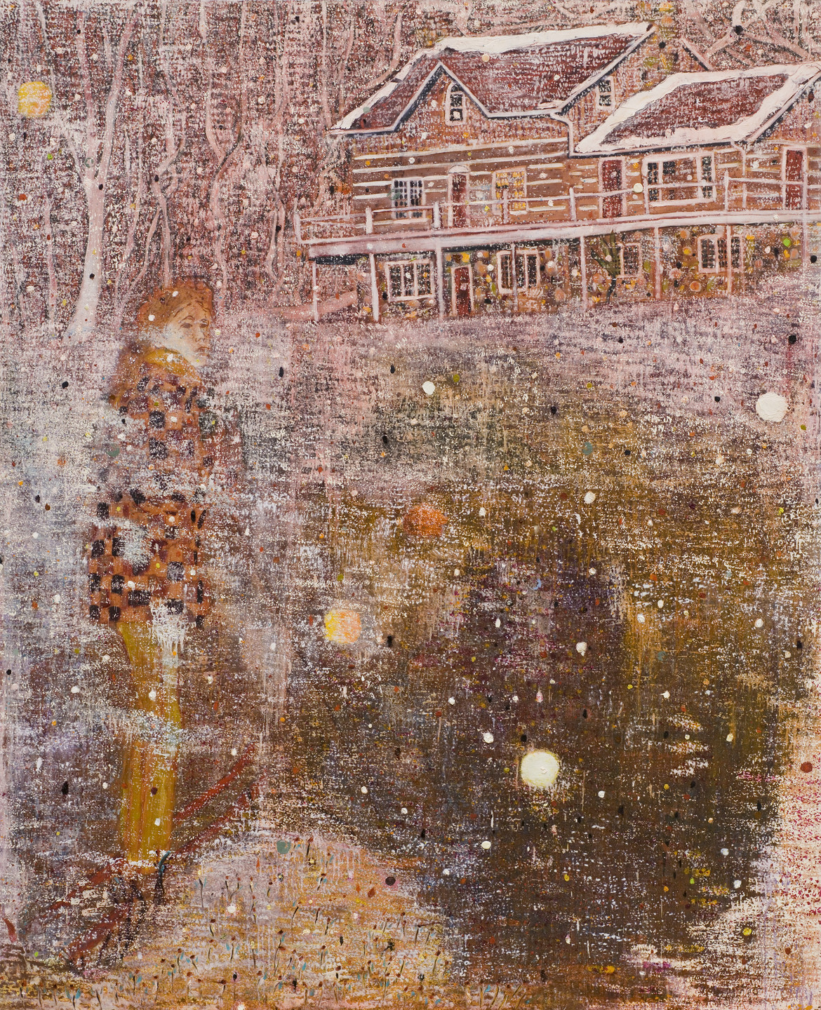Peter Doig. Pink Snow. 1991