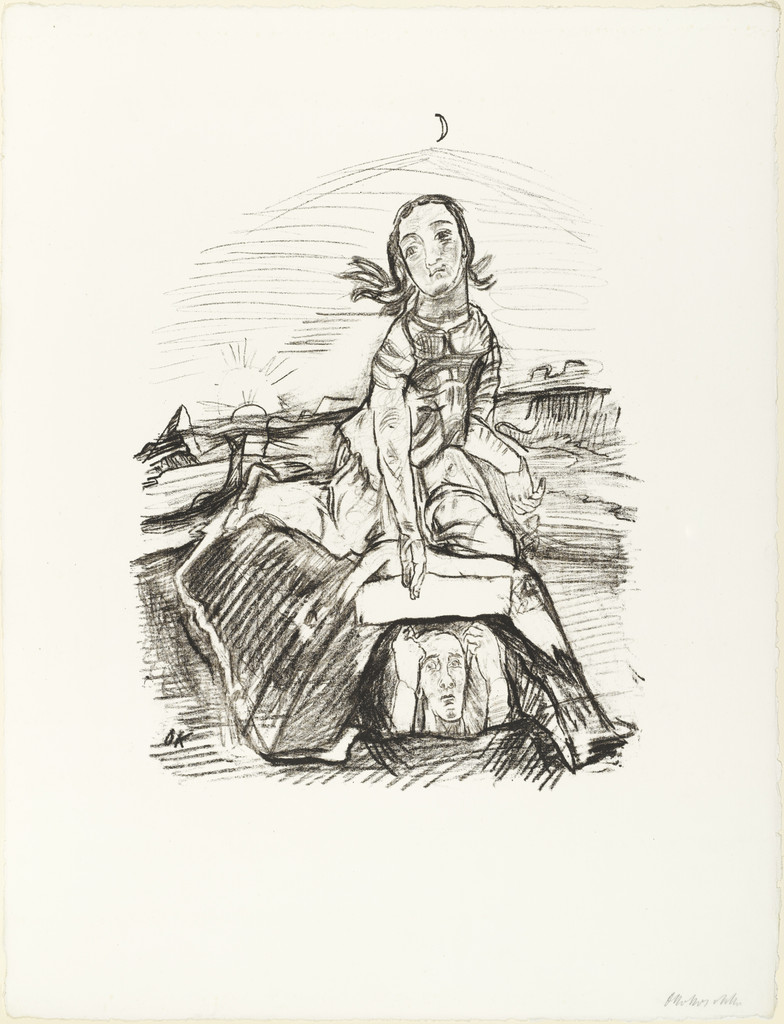 The Man Raises His Head from the Grave on Which the Woman Sits (Der Mann erhebt seinen Kopf aus dem Grabe, auf dem das Weib sitzt) (plate 10) from O Eternity - Thou Word of Thunder (Bach Cantata) [O Ewigkeit - Du Donnerwort (Bachkantate)]