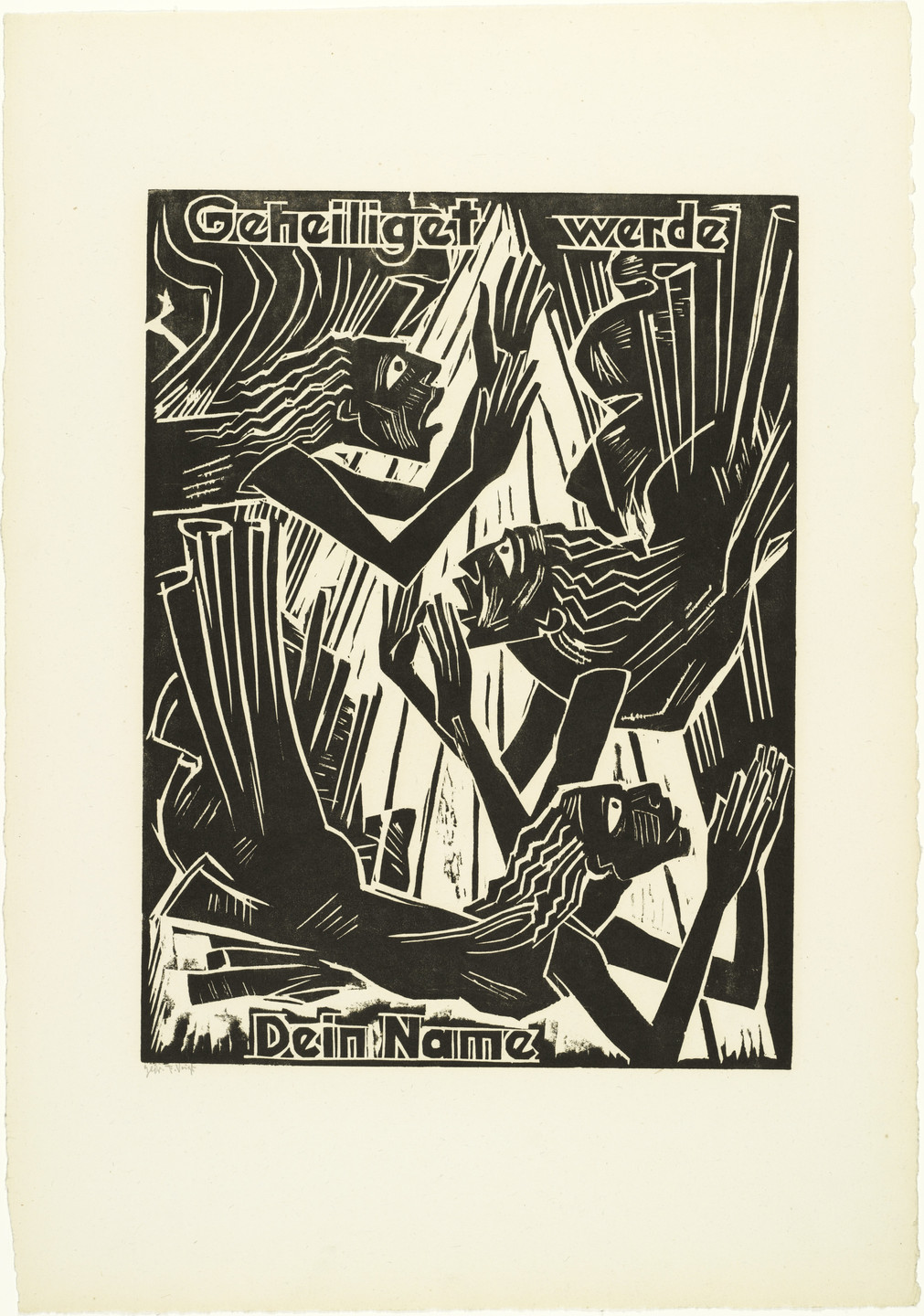 Max Pechstein. Hallowed be / Thy name (Geheiliget werde / Dein Name) from The Lord's Prayer (Das Vater Unser). 1921