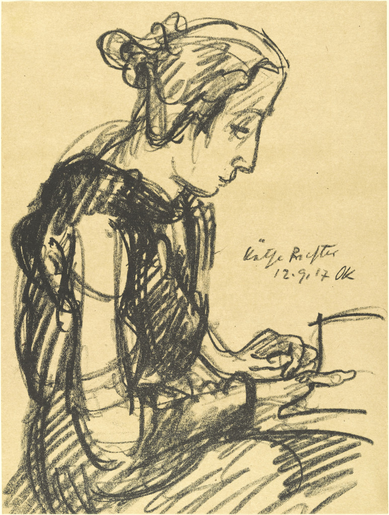 Käthe Richter (plate, loose leaf) from the periodical Das Kunstblatt, vol. 1, no. 10 (Oct 1917)