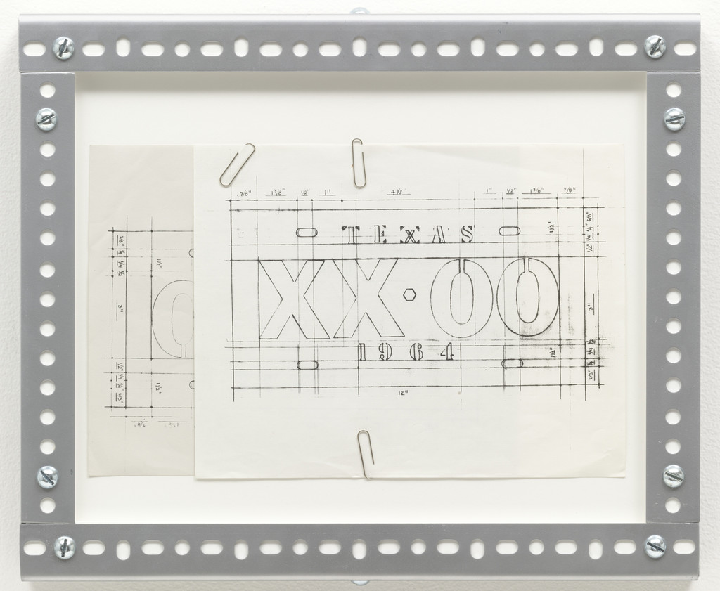 Untitled (License Plate Drawing)