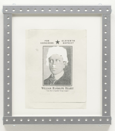 Cady Noland. Untitled Xerox Cut-Out (Willam Randolph Hearst/Press Czar). 1989–94