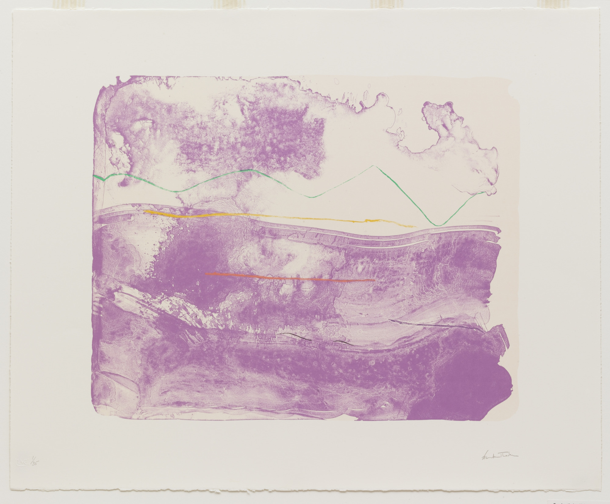 Helen Frankenthaler. Lilac Sweep