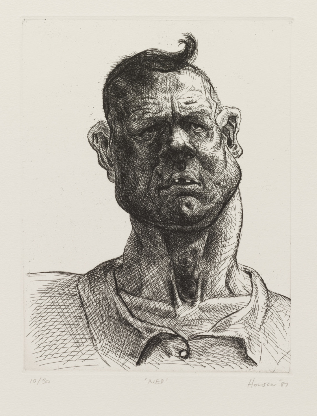 Peter Howson. Ned from Saracen Heads. 1987 (published 1988)