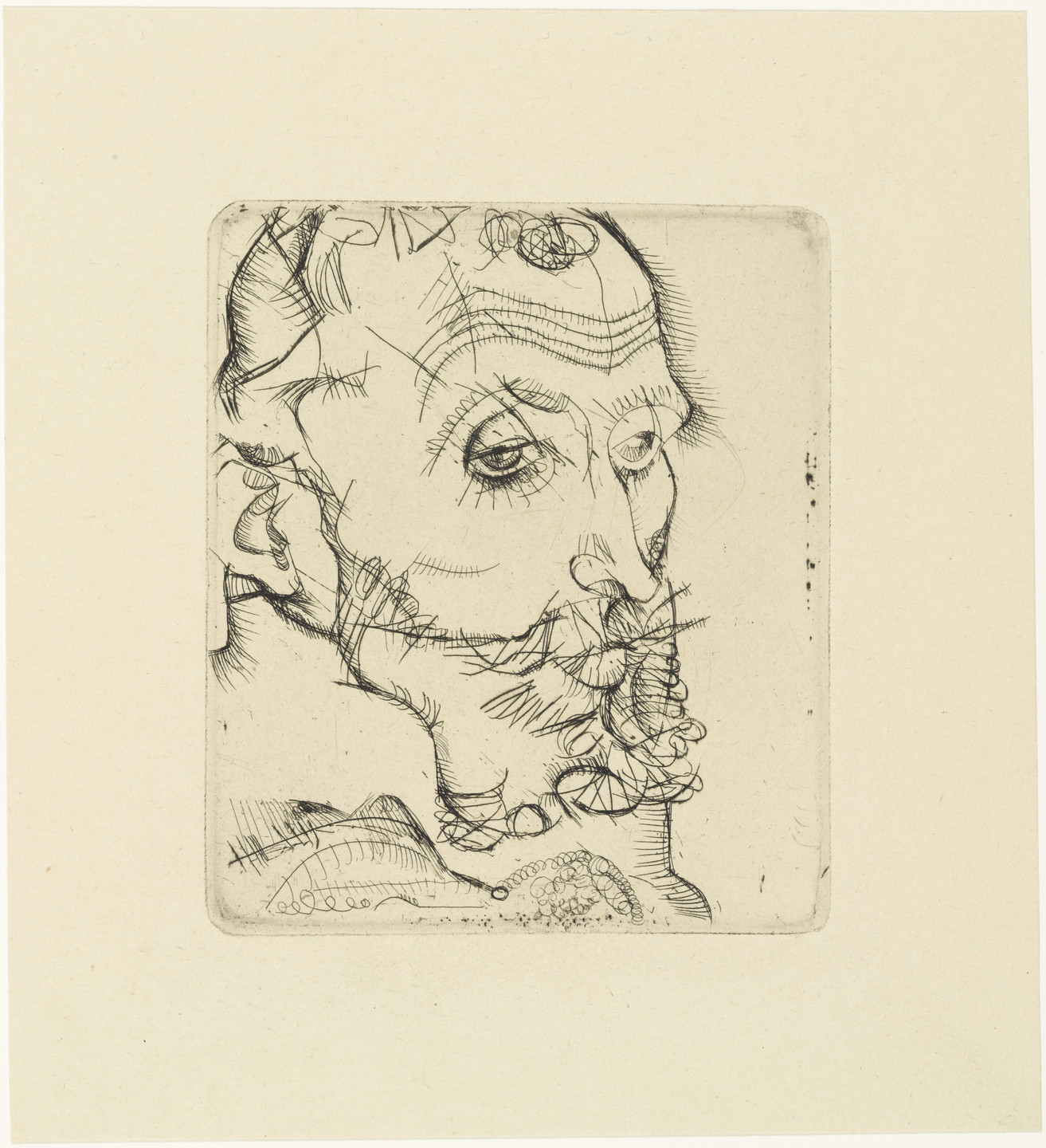 Egon Schiele. Portrait of Franz Hauer (Bildnis Franz Hauer) from The Graphic Work of Egon Schiele (Das Graphische Werk von Egon Schiele). 1914, published 1922