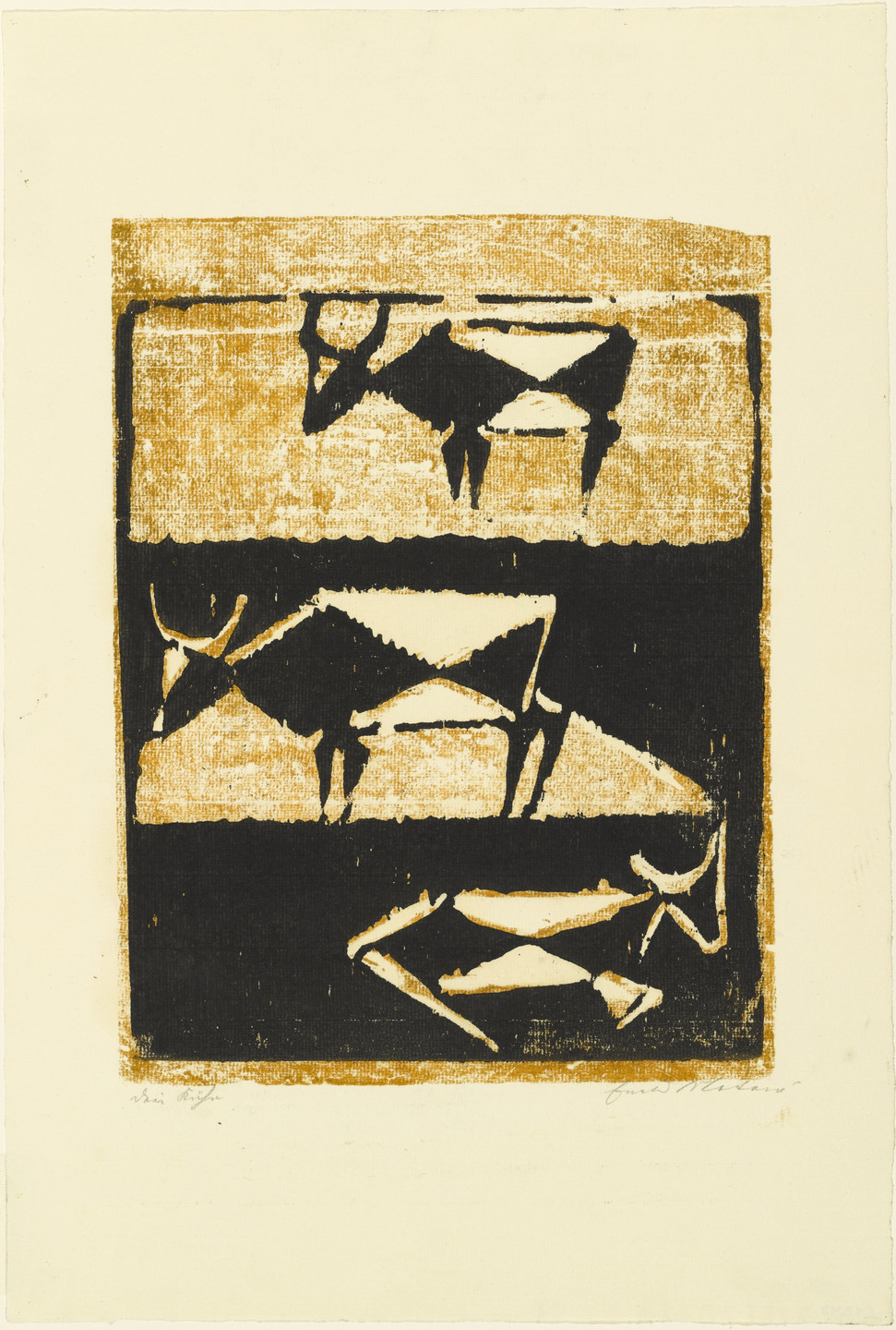 Ewald Mataré. Three Cows (Drei Kühe). (1947)