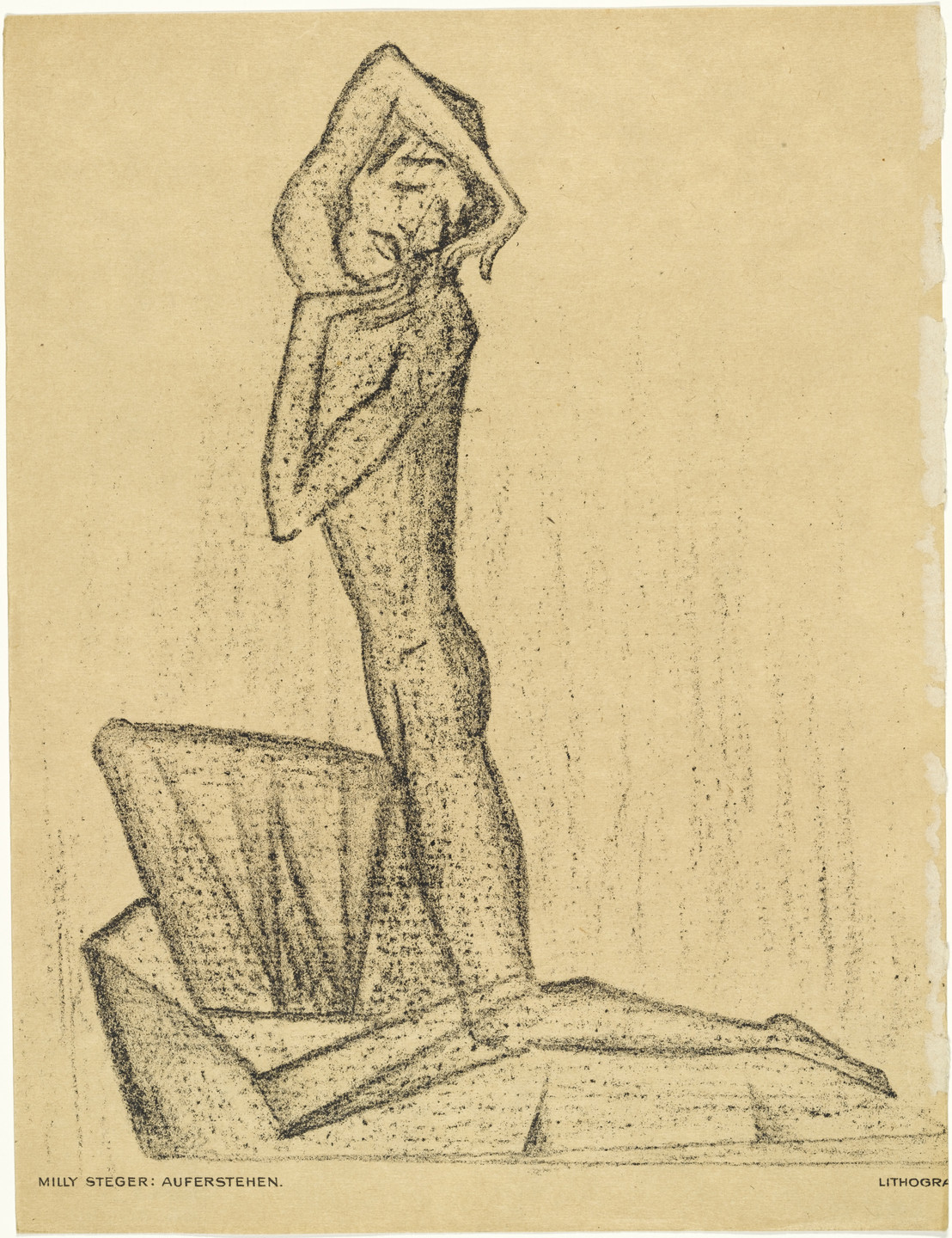 Milly Steger. Resurrection (Auferstehen) (plate, preceding p. 193) from the periodical Das Kunstblatt, vol. 1, no. 7 (Jul 1917). 1917