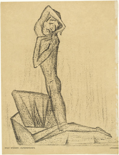Resurrection (plate, preceding p. 193) from the periodical Das Kunstblatt, vol. 1, no. 7 (Jul 1917)