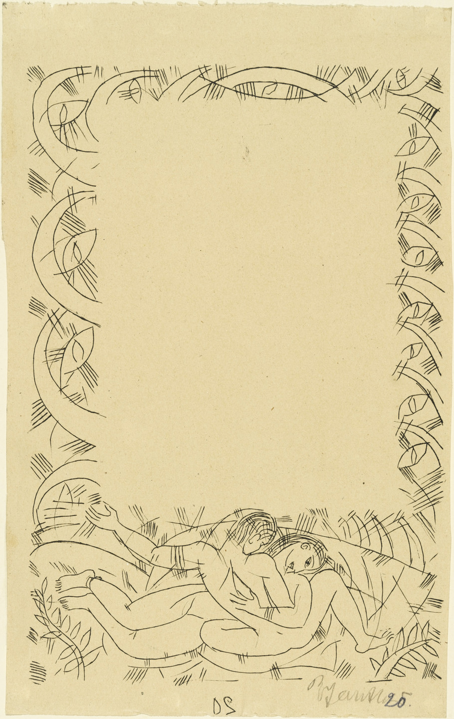 Richard Janthur. Ornamental Border for a Book. (1898)