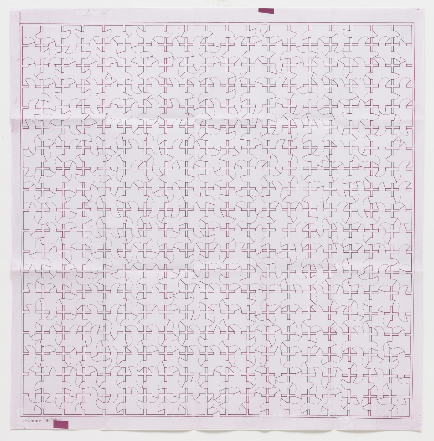 León Ferrari. Study (Estudo) from the series Heliographs (Heliografías). 1981, signed 2007