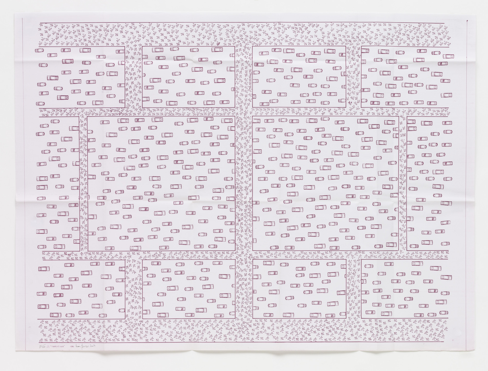 León Ferrari. Footbridges (Passarelas) from the series Heliographs (Heliografías). 1981, printed 2007