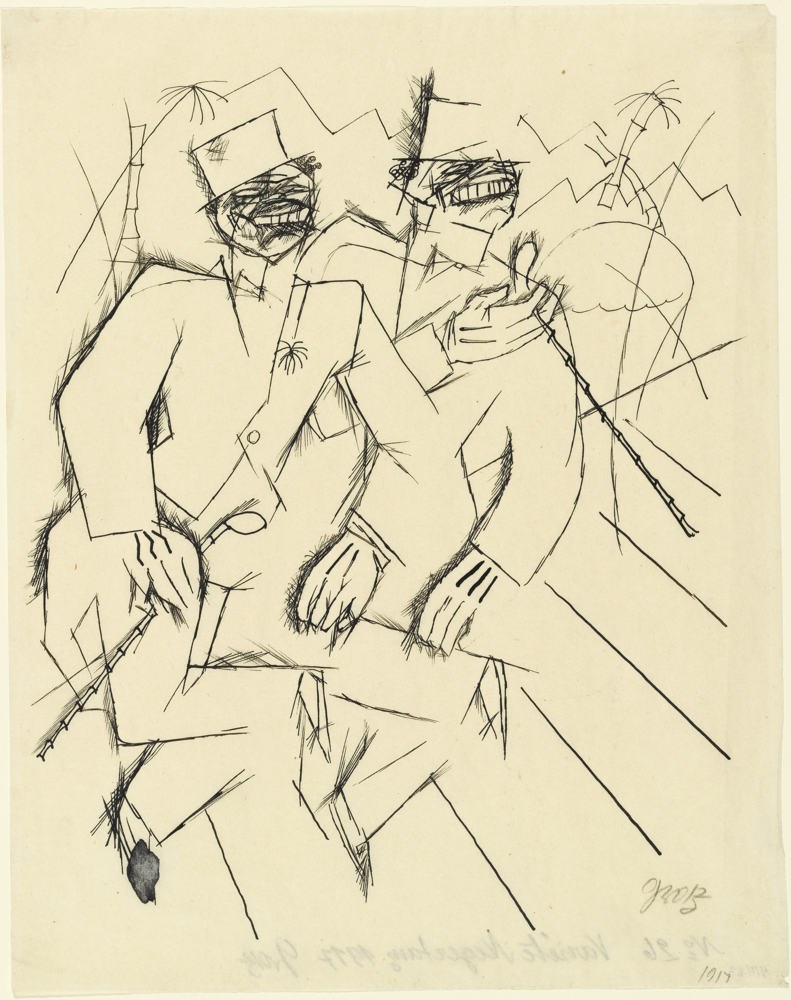 George Grosz. The Christmas Brothers