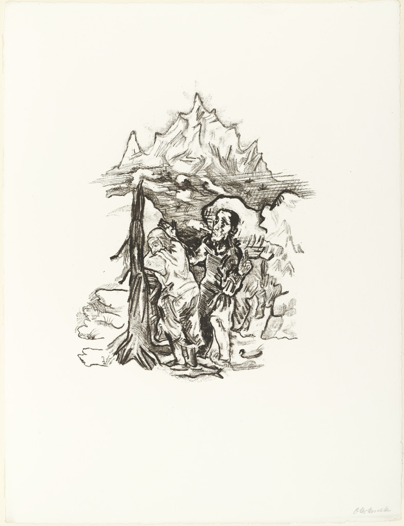 Fear and Hope (The Man Comforts the Woman) [Furcht und Hoffnung (Der Mann tröstet das Weib)] (plate 7) from O Eternity - Thou Word of Thunder (Bach Cantata) [O Ewigkeit - Du Donnerwort (Bachkantate)]