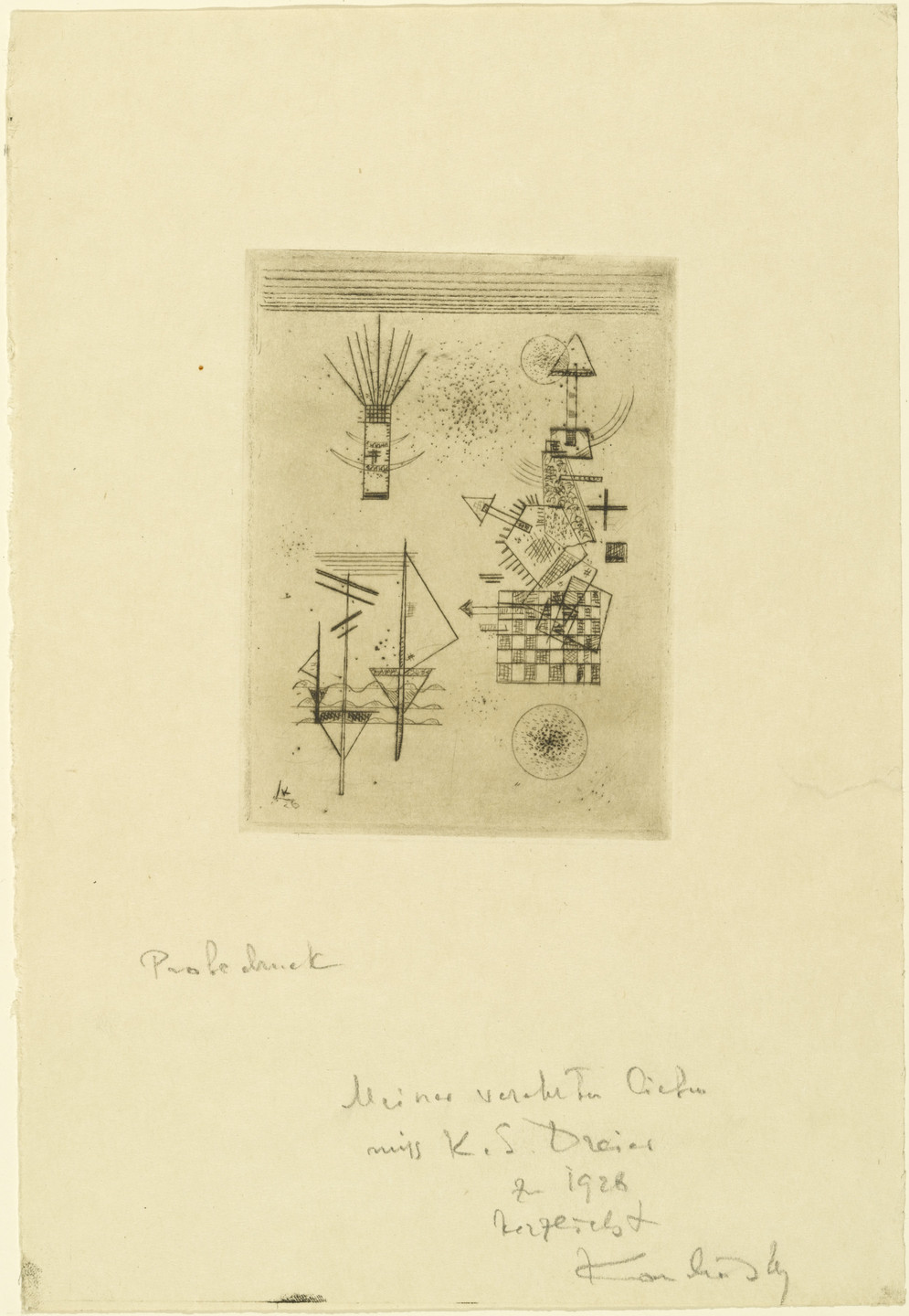 Vasily Kandinsky. Second Annual Print for the Kandinsky Society (Zweite Jahresgabe für die Kandinsky-Gesellschaft). 1926