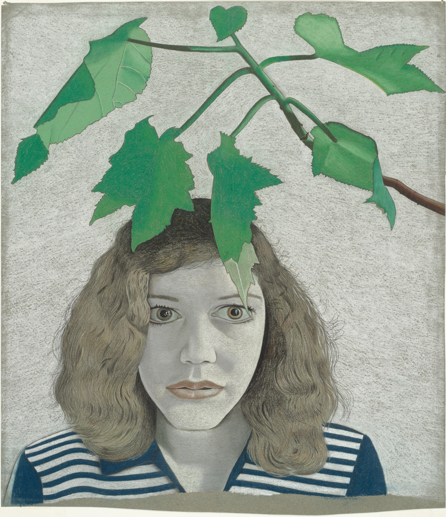 Girl with Leaves