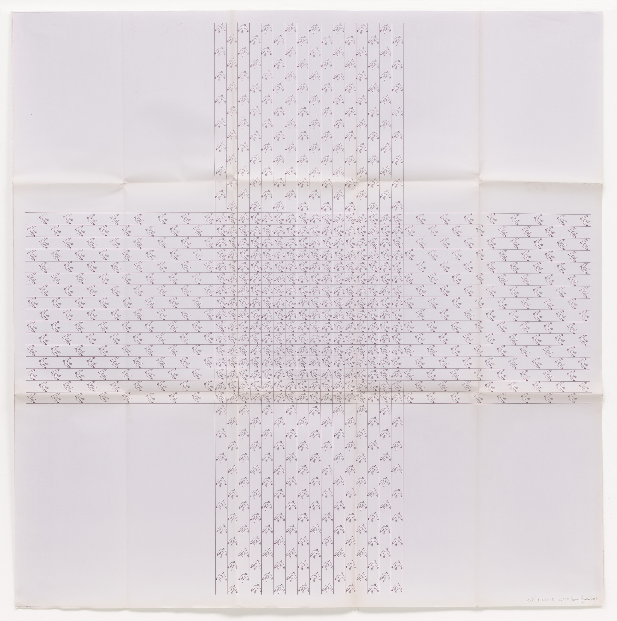 León Ferrari. Crossroads (Cruce) from the series Heliographs (Heliografías)