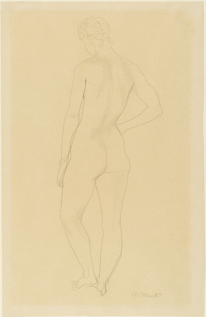 Standing Nude, Back (Stehender Rückenakt)