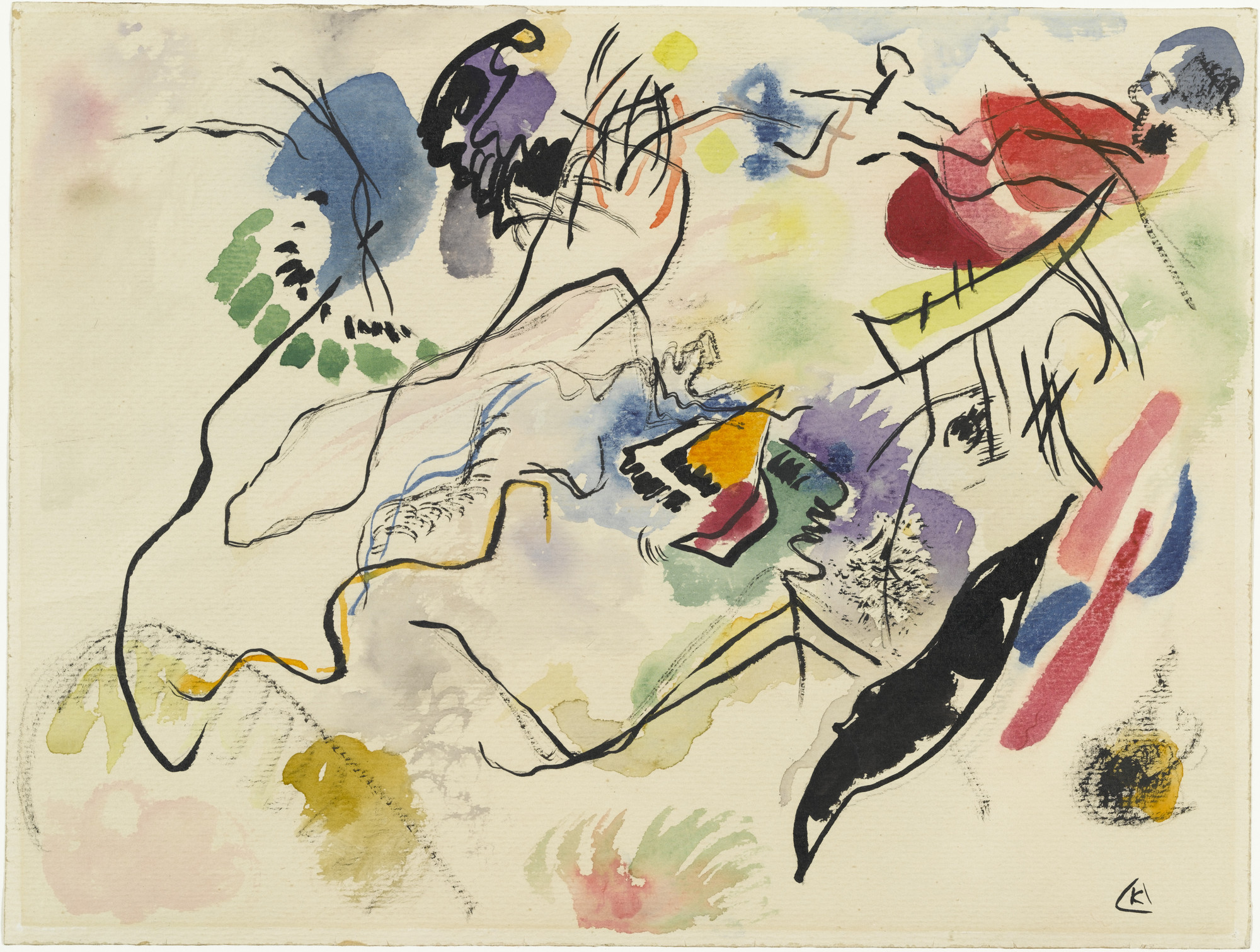 Vasily Kandinsky. Watercolor No. 14 (Aquarell No. 14). 1913 | MoMA