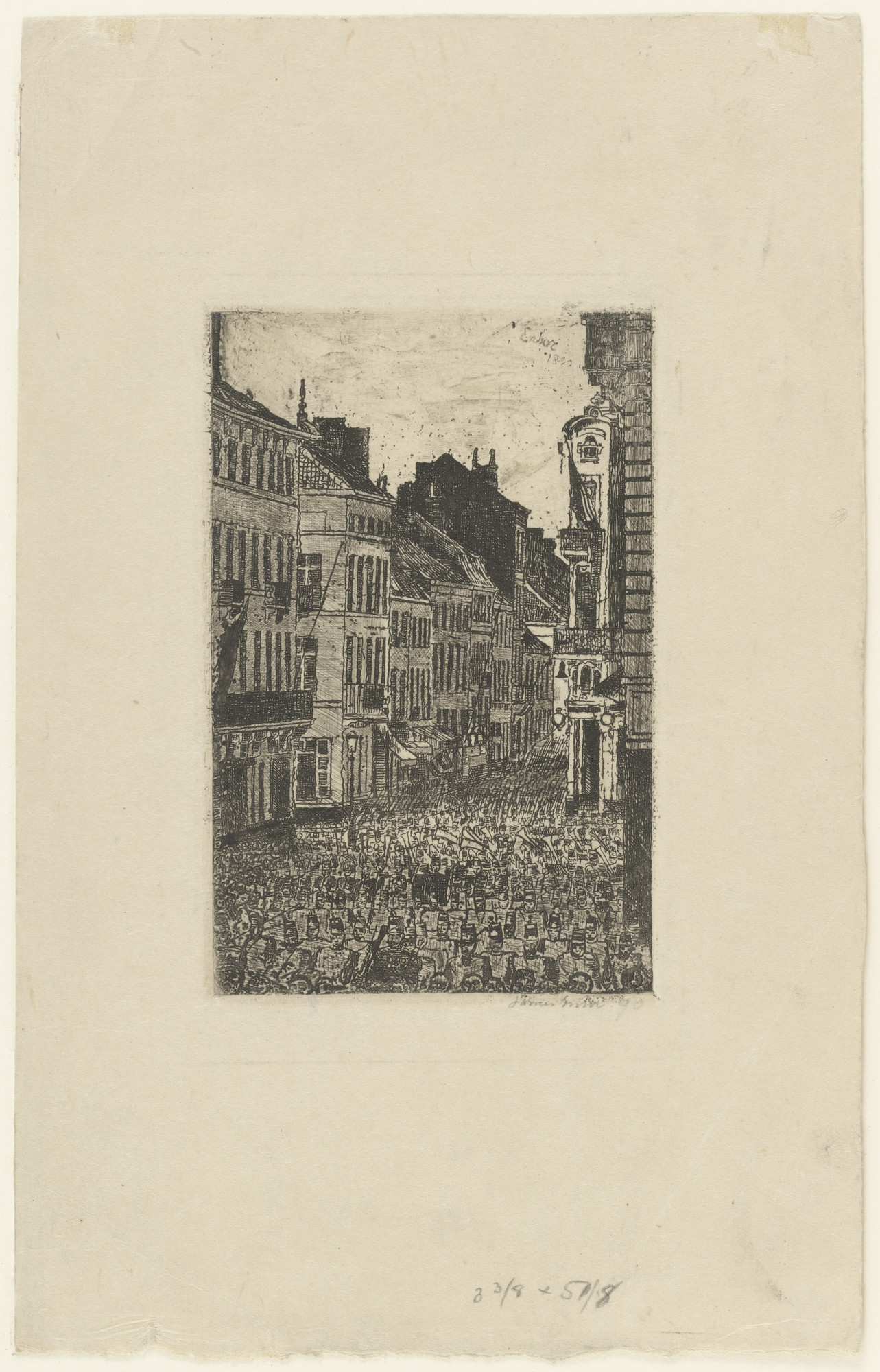 James Ensor. The Music in the Rue de Flandre, Ostend ( La Musique Rue de Flandre, Ostende )