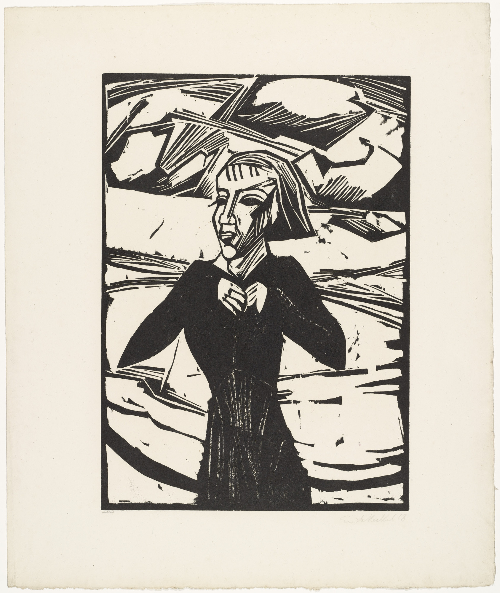 Erich Heckel. Girl by the Sea