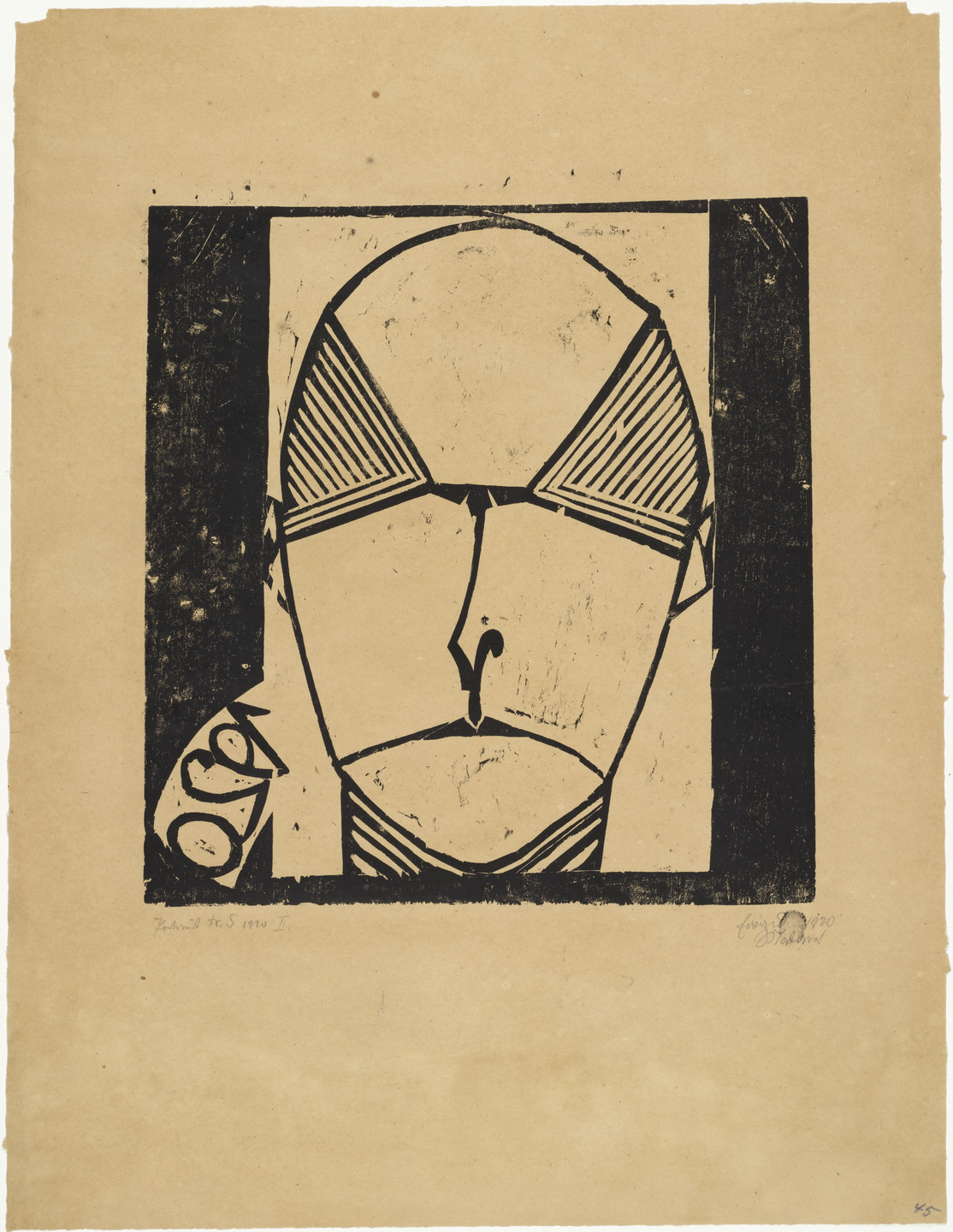 Ewald Mataré. Portrait of Dr. Scholz (Bildnis Dr. Scholz). 1920