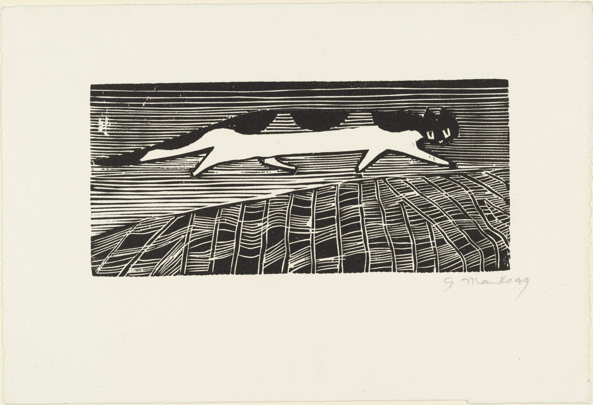 Gerhard Marcks. Running Cat (Laufende Katze)