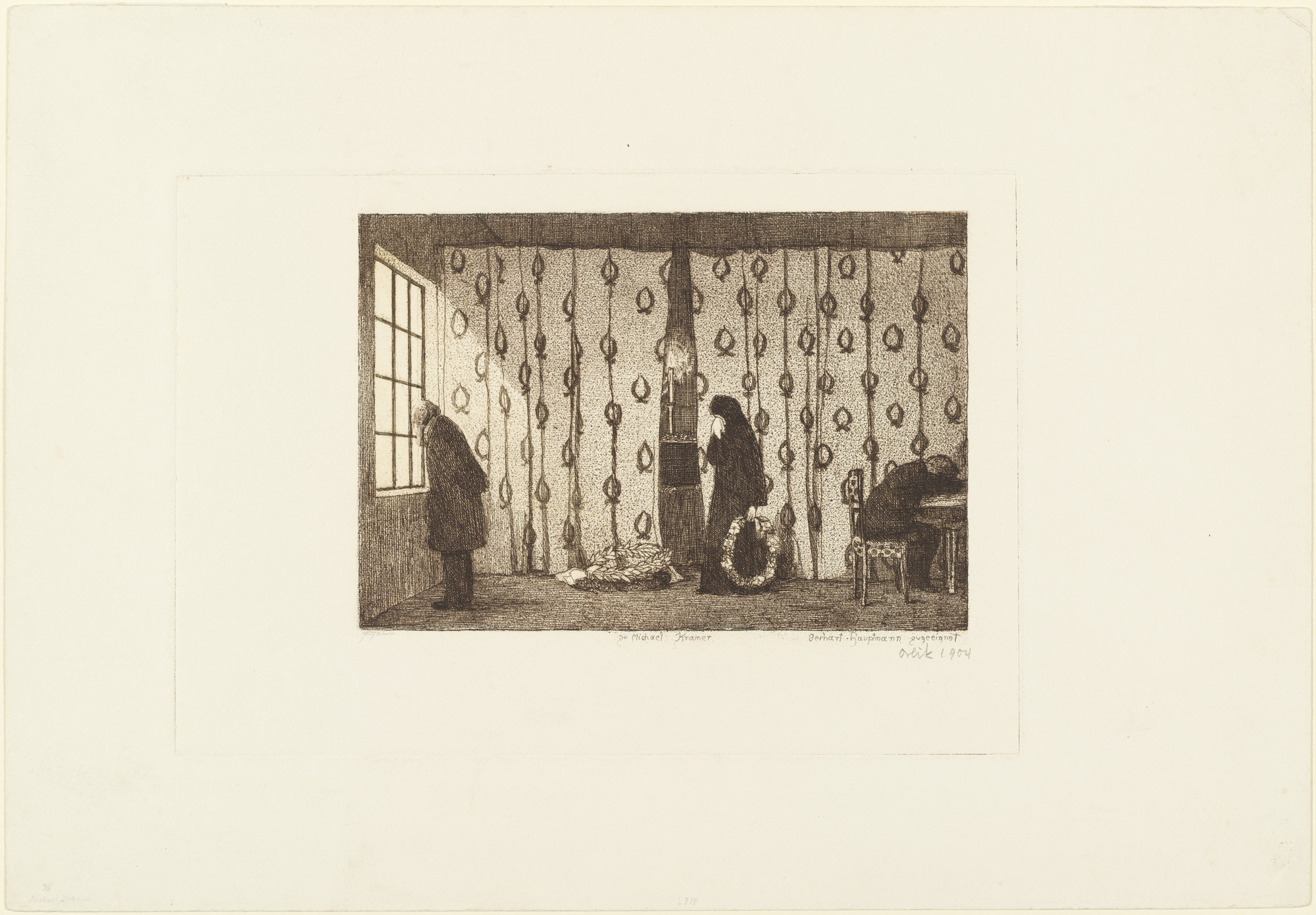 Emil Orlik. Scene from Michael Kramer