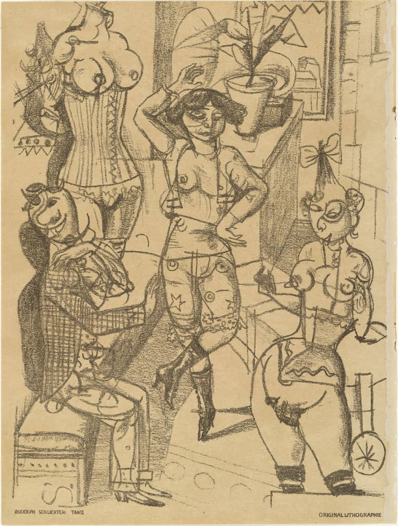 Dance (Tanz) (plate, preceding p. 97) from the periodical Das Kunstblatt, vol. 4, no. 4 (Apr 1920)