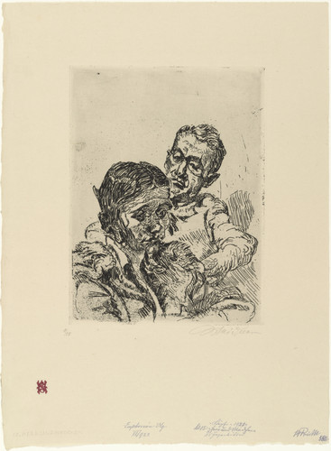 Man and Girl: Dr. Hans Huth and Tanja (Herr und Mädchen: Dr. Hans Huth und Tanja) from the series "Heads." 17 Etchings ("Köpfe." 17 Radierungen)