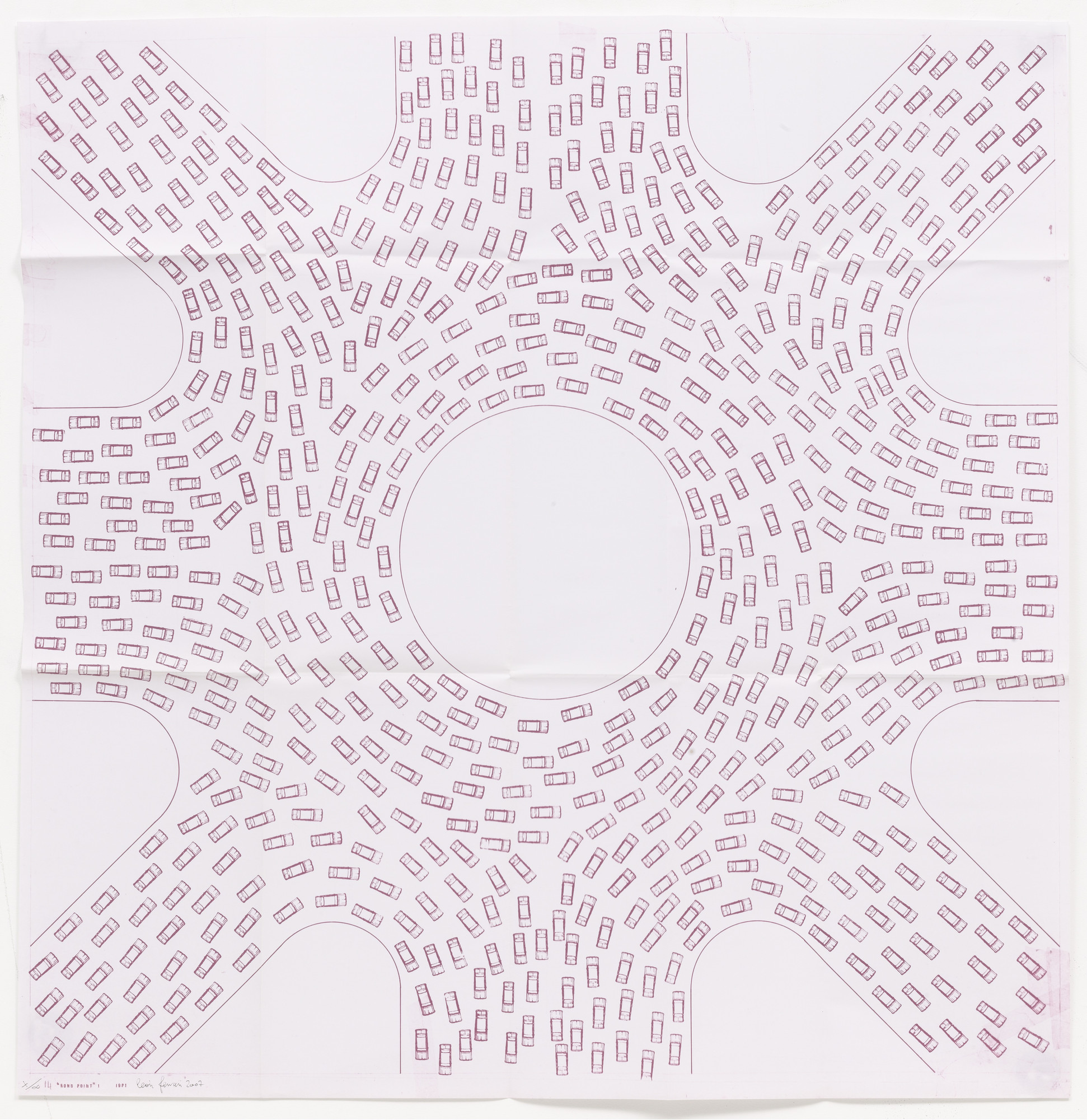 León Ferrari. Roundabout I (Rond point I) from the series Heliographs (Heliografías)