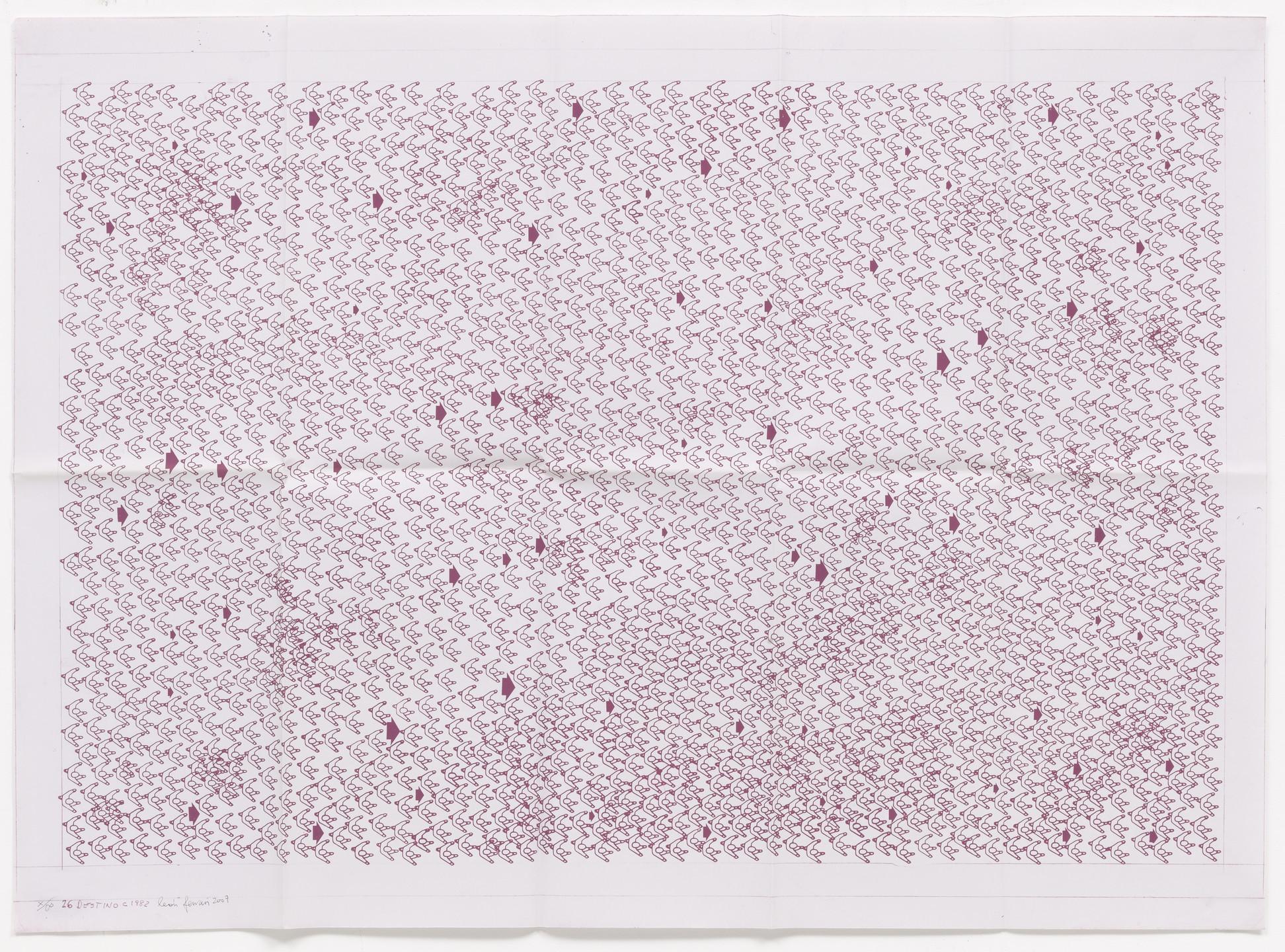 León Ferrari. Destiny (Destino) from the series Heliographs (Heliografías). c. 1982, signed 2007